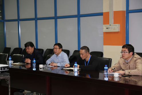 万名干手下下层烟台市国企一队到Z6尊龙旗舰厅软件公司调研座谈